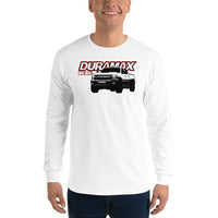 Thumbnail for 6.6l Duramax Long Sleeve T-Shirt-In-White-From Aggressive Thread