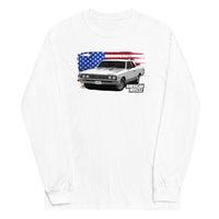 Thumbnail for 1967 Chevelle Long Sleeve Shirt With American Flag in white