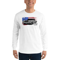 Thumbnail for 1970 Chevelle Long Sleeve Shirt modeled in white
