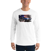 Thumbnail for 1970 GTO Long Sleeve Shirt modeled in white