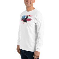 Thumbnail for American Flag Bald Eagle Long Sleeve Shirt
