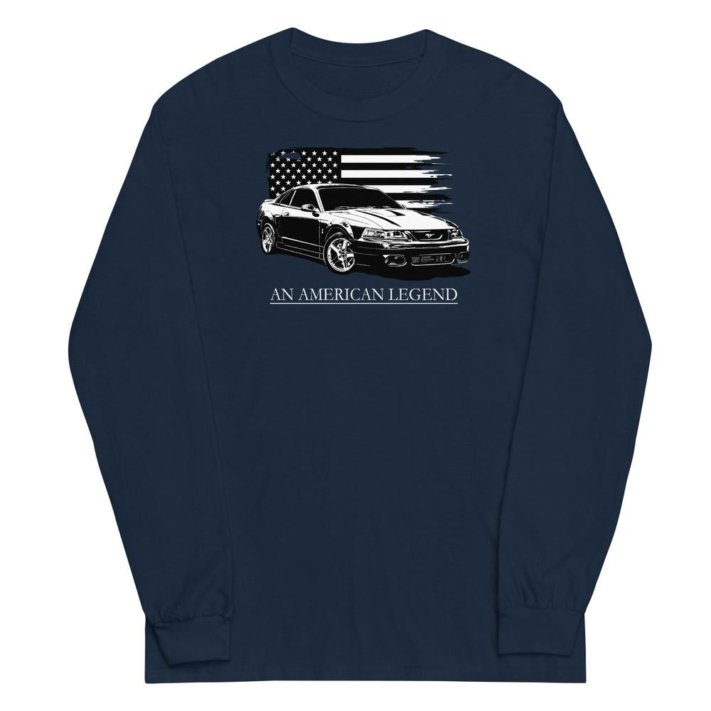 2004 Mustang Cobra Long Sleeve Shirt in navy