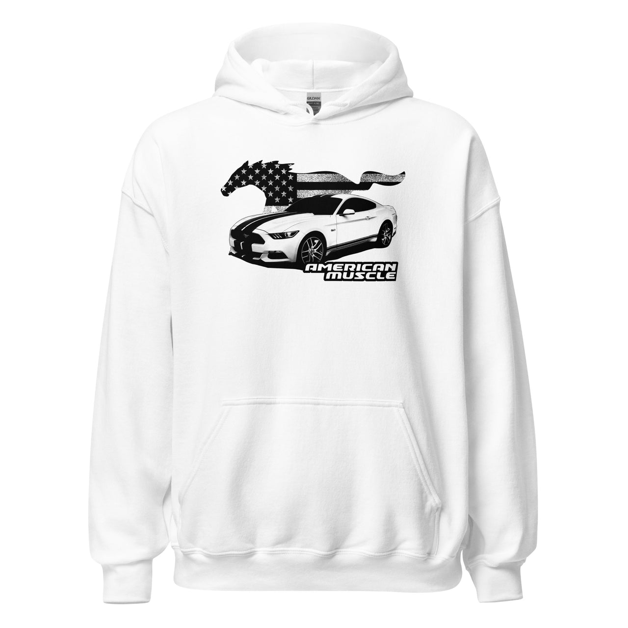 Mustang Hoodie White