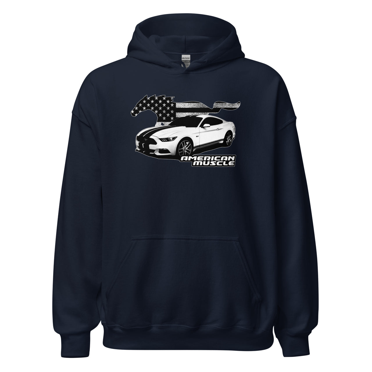 Mustang Hoodie Navy