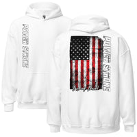 Thumbnail for Powerstroke Hoodie American Flag Power Stroke Sweatshirt-In-White-From Aggressive Thread