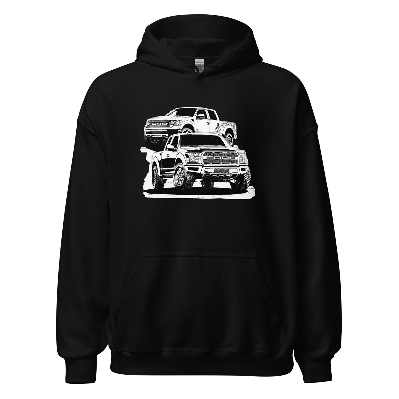 Raptor Truck Hoodie in black