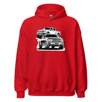 Thumbnail for Raptor Truck Hoodie in red