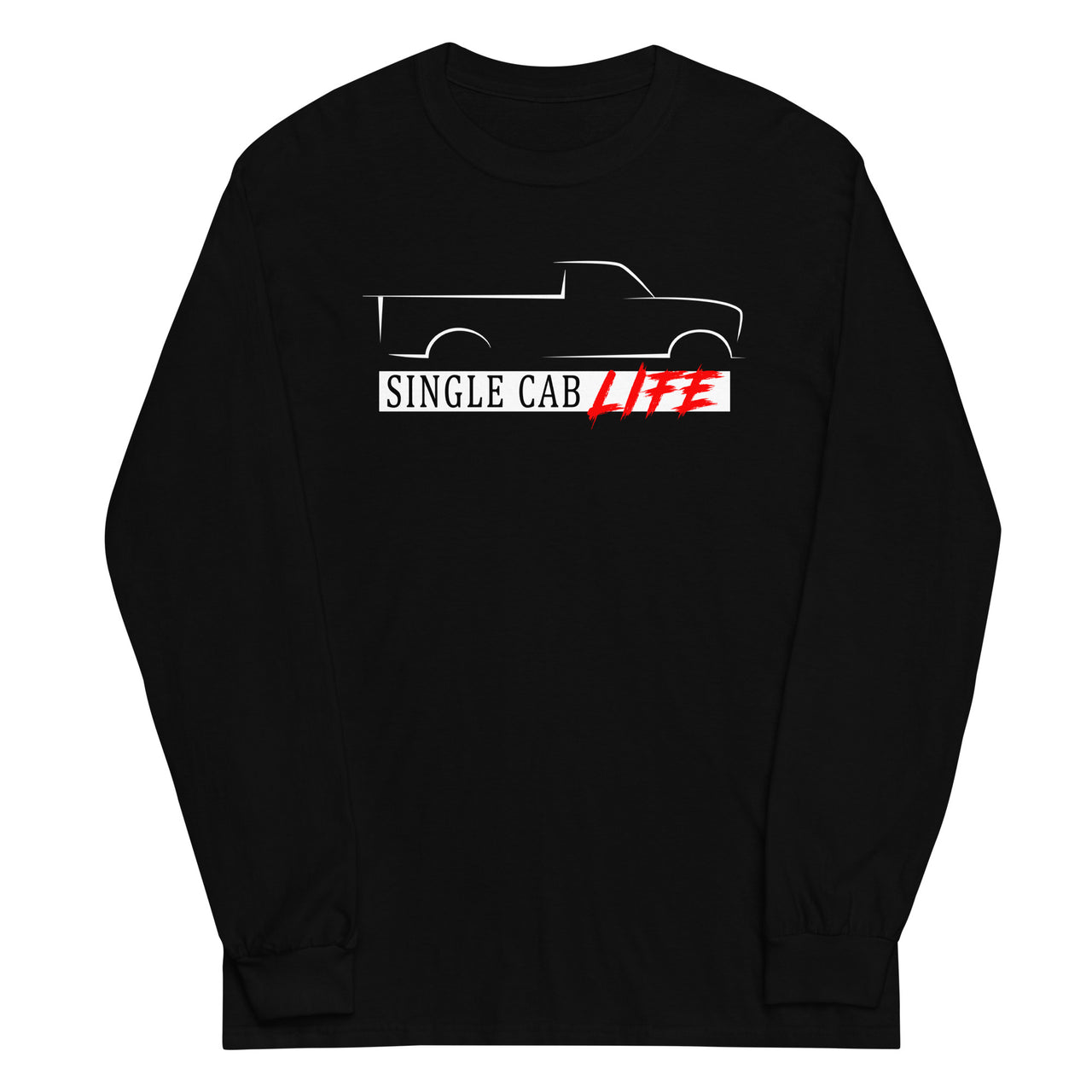Single Cab Life Long Sleeve T-Shirt in black