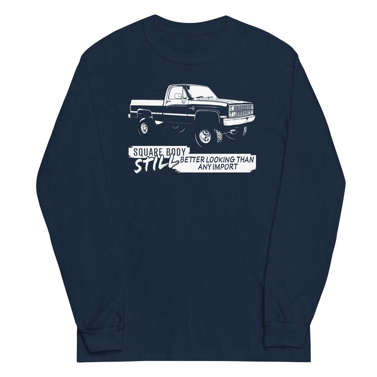 Square Body Life K10 Long Sleeve Shirt in navy