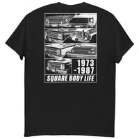 Thumbnail for Square Body Life T-Shirt in black back view