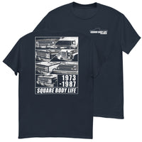 Thumbnail for Square Body Life T-Shirt in navy