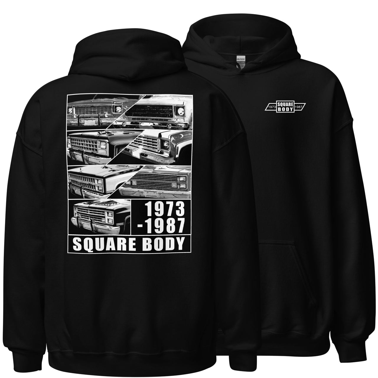 1973-1987 Square Body Grilles Hoodie in black