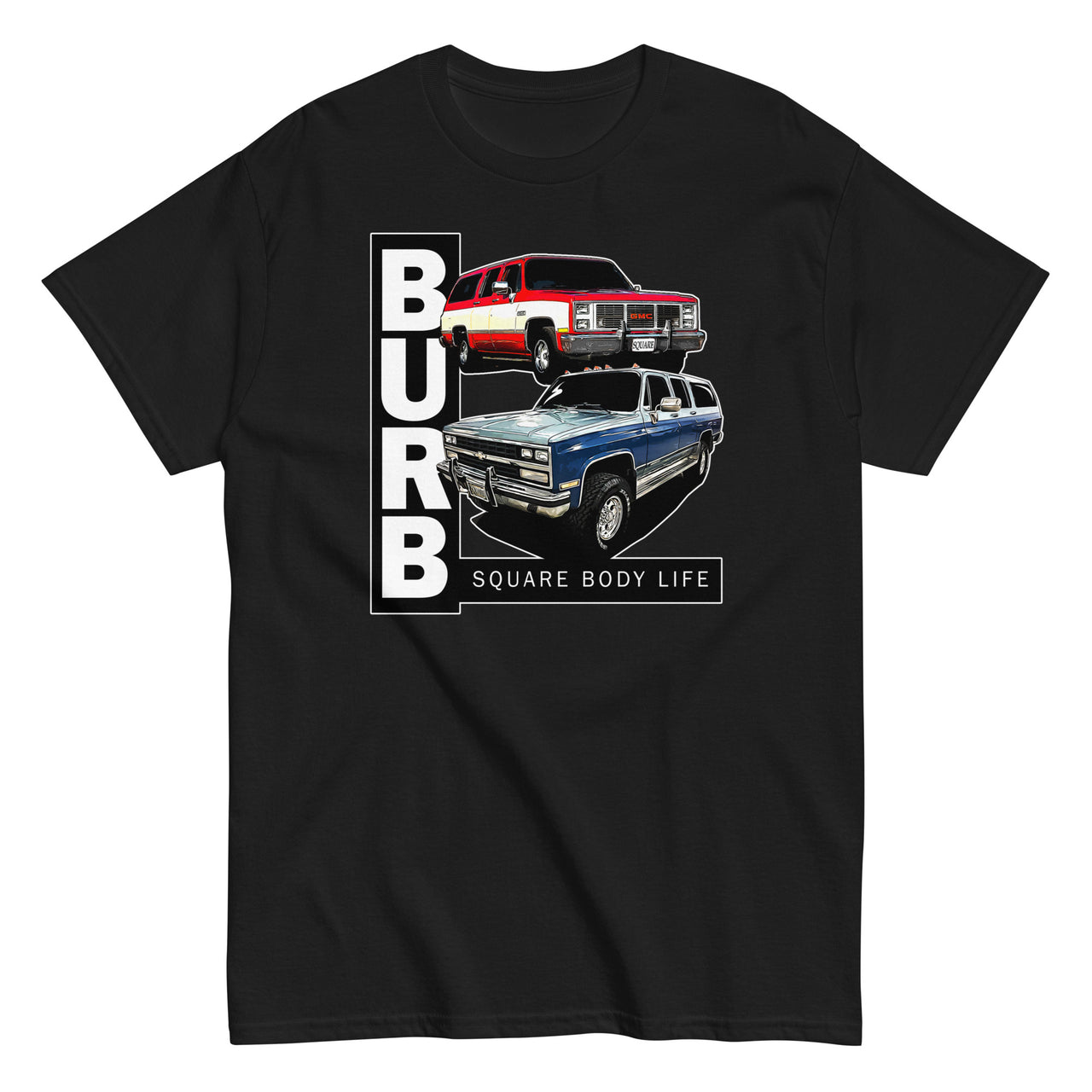 squarebody suburban tshirt in black