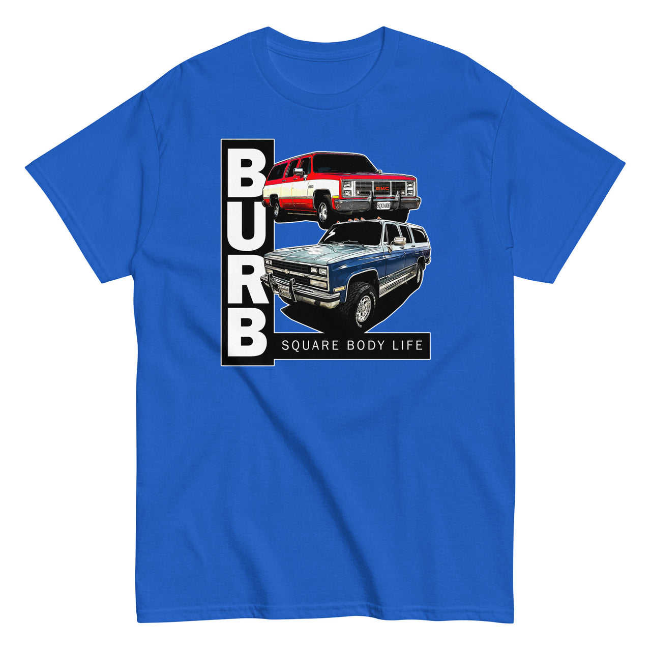 squarebody suburban tshirt in royal blue