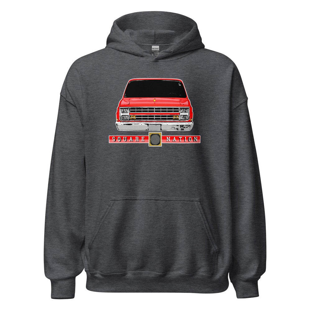 Square Nation C10 Hoodie Squarebody Sweatshirt in grey