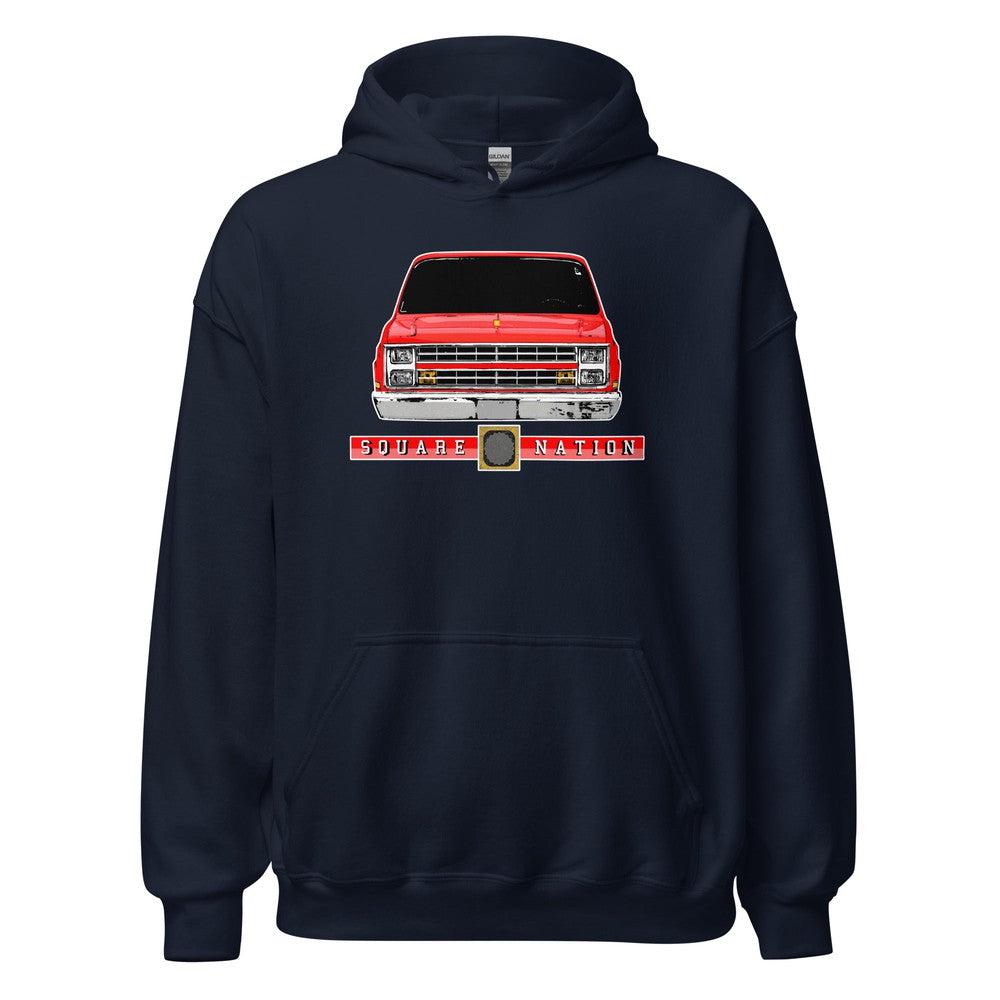 Square Nation C10 Hoodie Squarebody Sweatshirt in navy