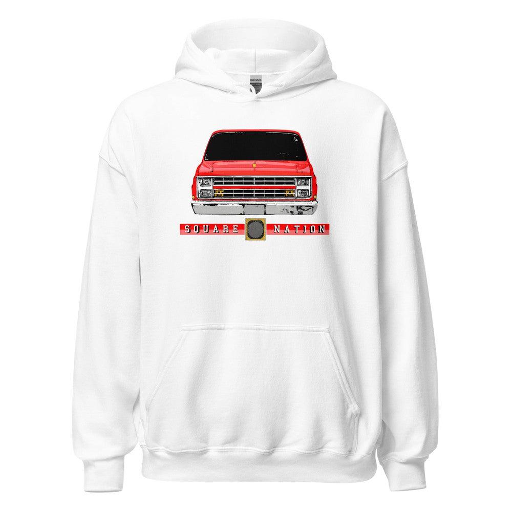 Square Nation C10 Hoodie Squarebody Sweatshirt in white