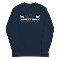 Thumbnail for 70s Square Body Long Sleeve T-Shirt modeled in navy