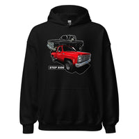 Thumbnail for step side square body truck hoodie in black