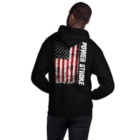 Thumbnail for Powerstroke Hoodie Power Stroke Sweatshirt With American Flag
