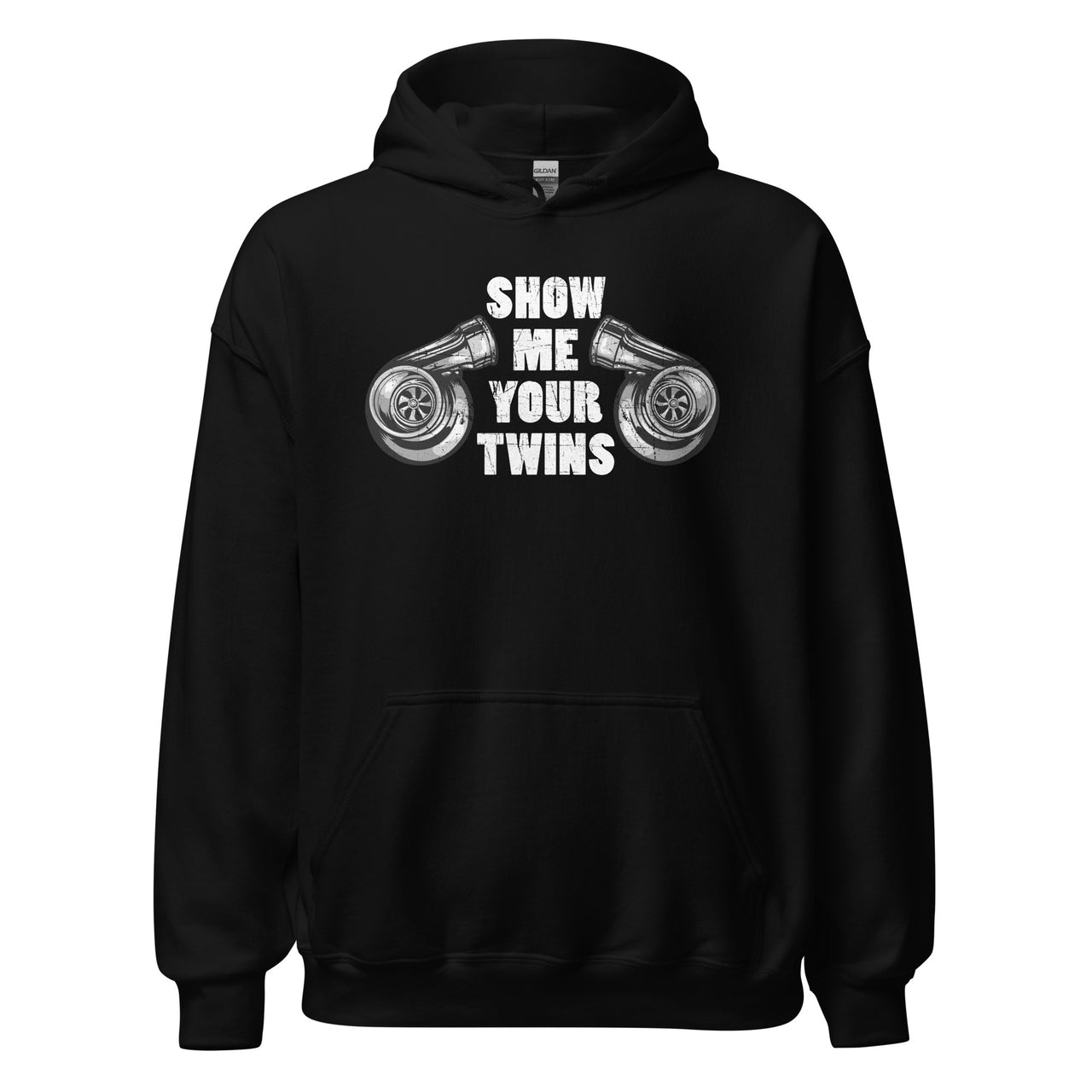 Show Me Your Twins Turbo Hoodie in black