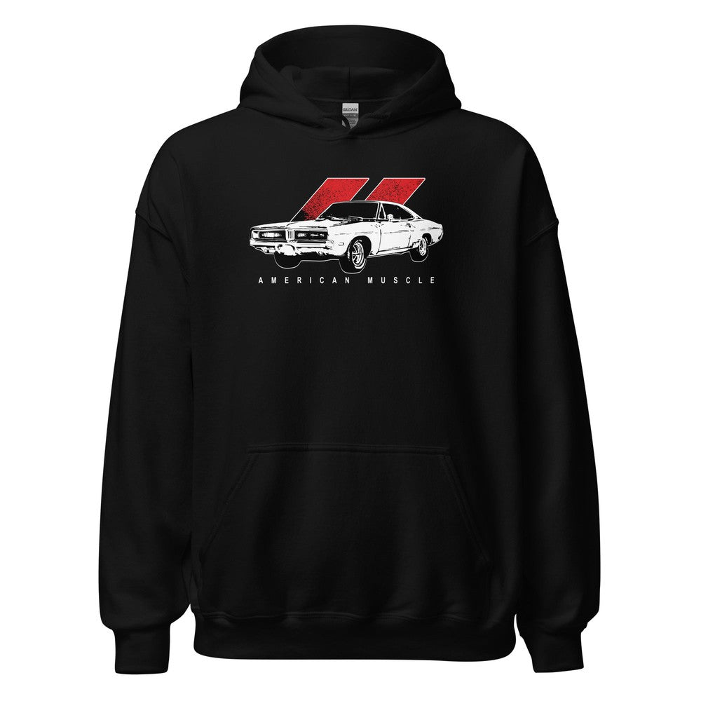 1969 Charger Hoodie in black