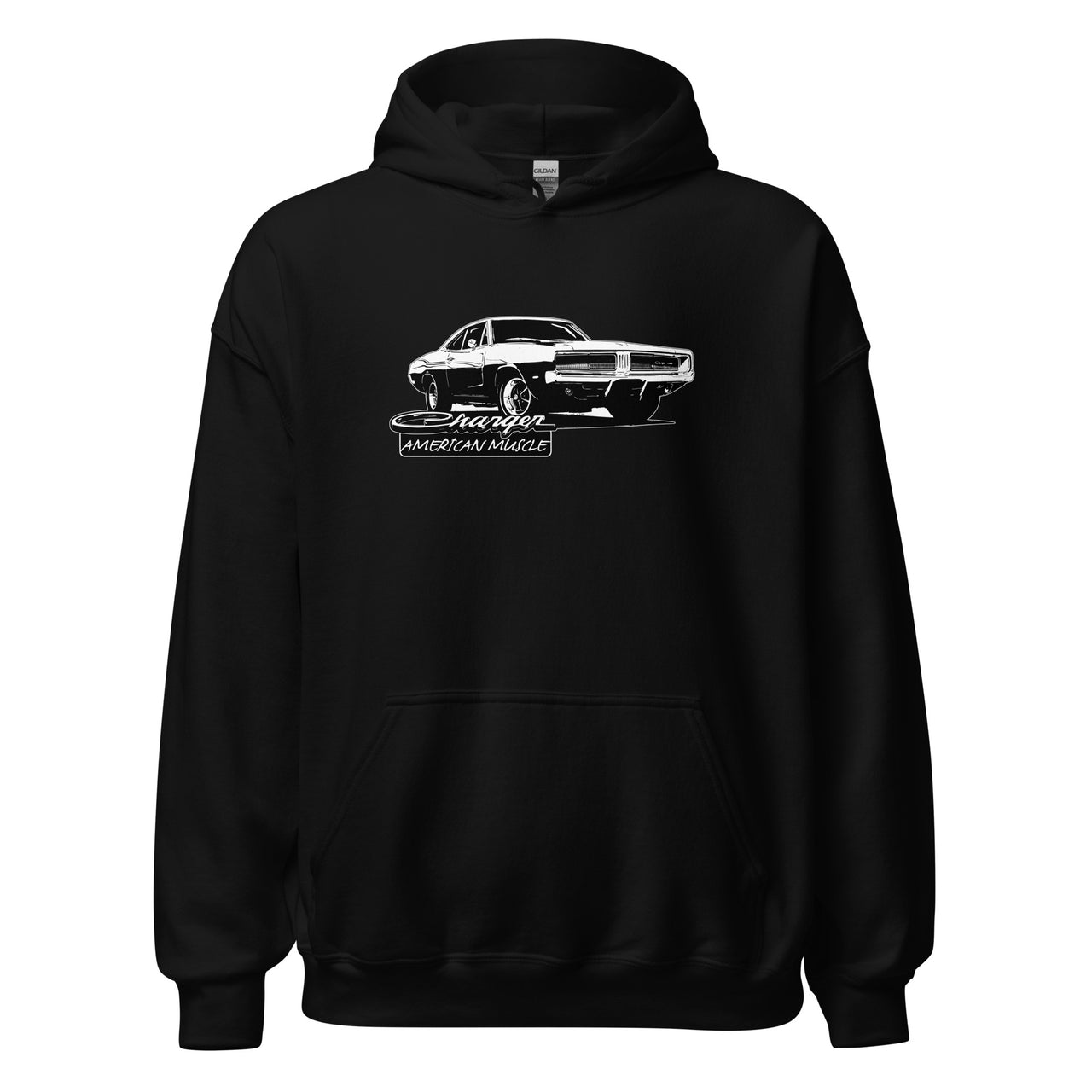1969 Charger Hoodie in black
