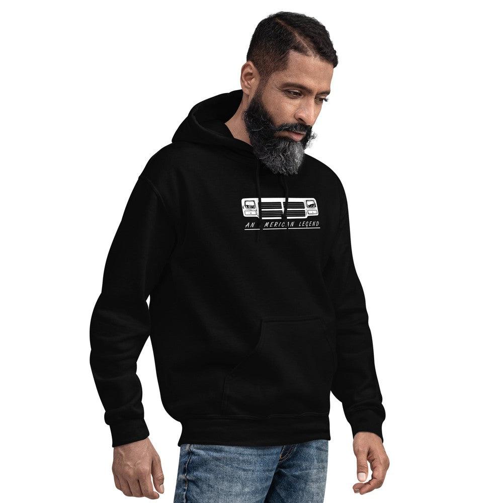 First Gen Ram Hoodie With 80s Front Grille-In-Black-From Aggressive Thread