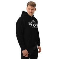 Thumbnail for First Gen Dodge Truck Hoodie modeled in black
