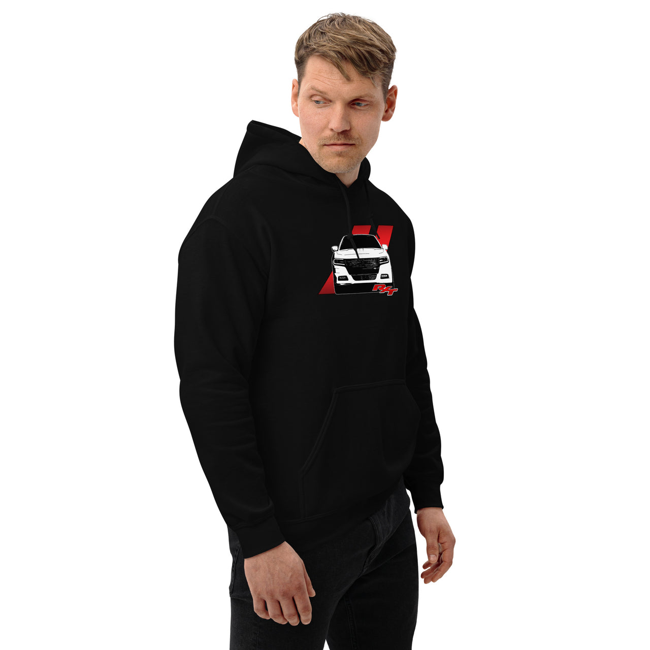 15-19 Charger R/T Hoodie modeled in black
