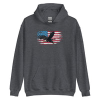 Thumbnail for American Flag Bald Eagle Unisex Hoodie