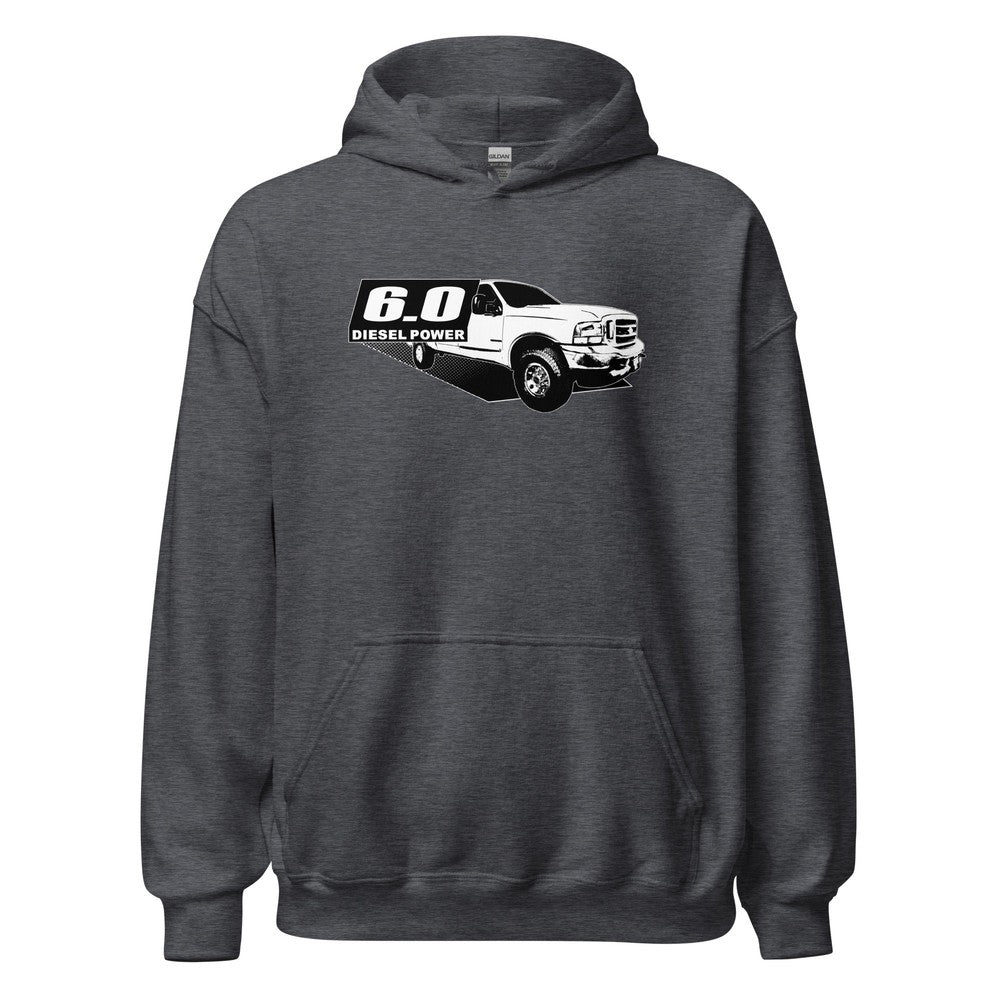 6.0 Powerstroke Hoodie in grey