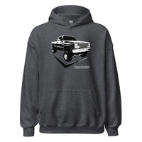 Thumbnail for Lifted 80's K10 Square Body Hoodie in grey