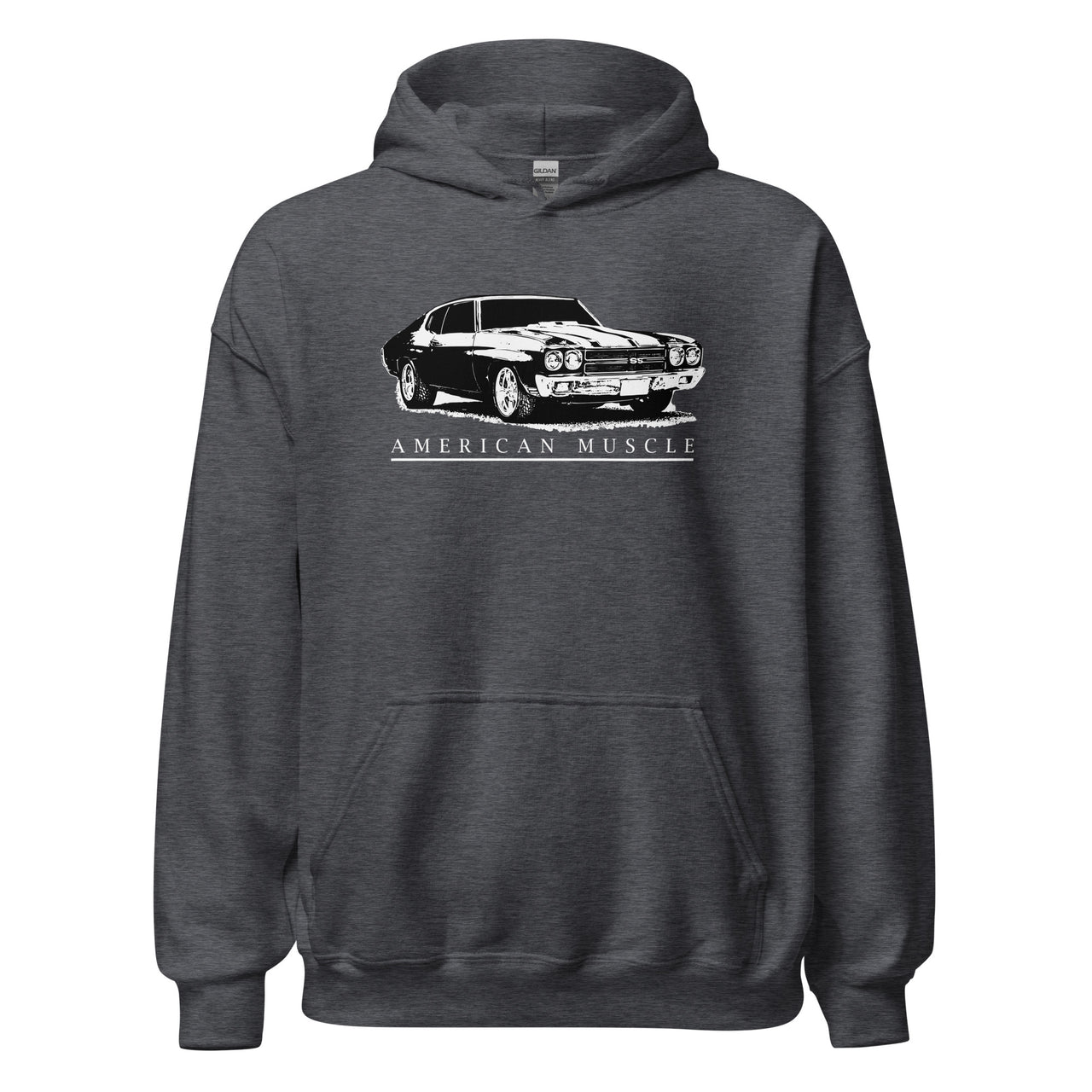 1970 Chevelle SS Hoodie in grey