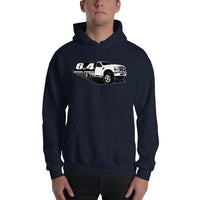 Thumbnail for 6.4 Powerstroke Hoodie modeled in navy