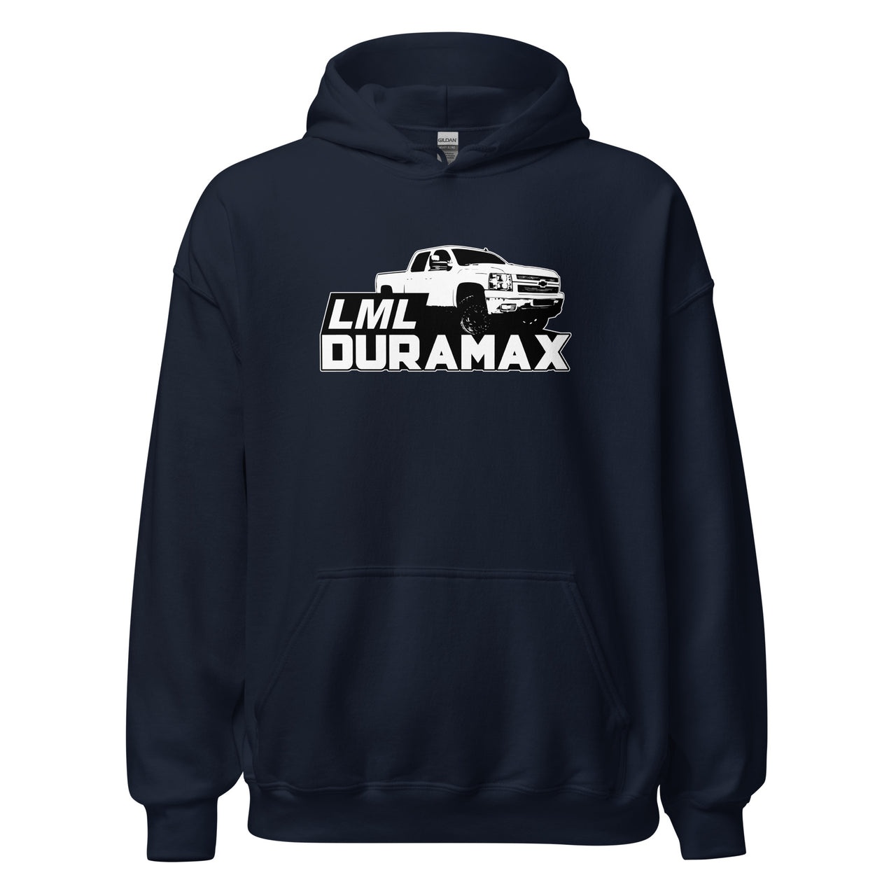 Early LML Duramax Truck Hoodie in navy