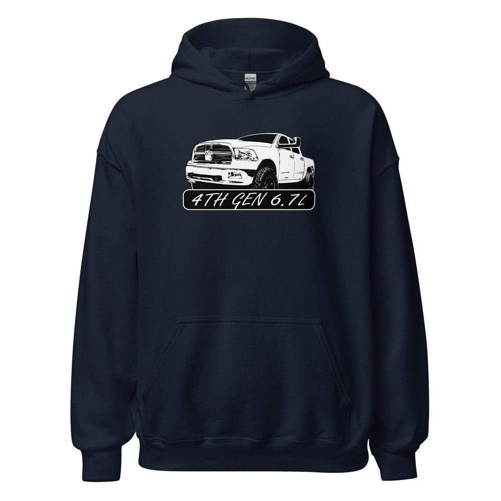 4th Gen 6.7 Truck Hoodie Sweatshirt in navy
