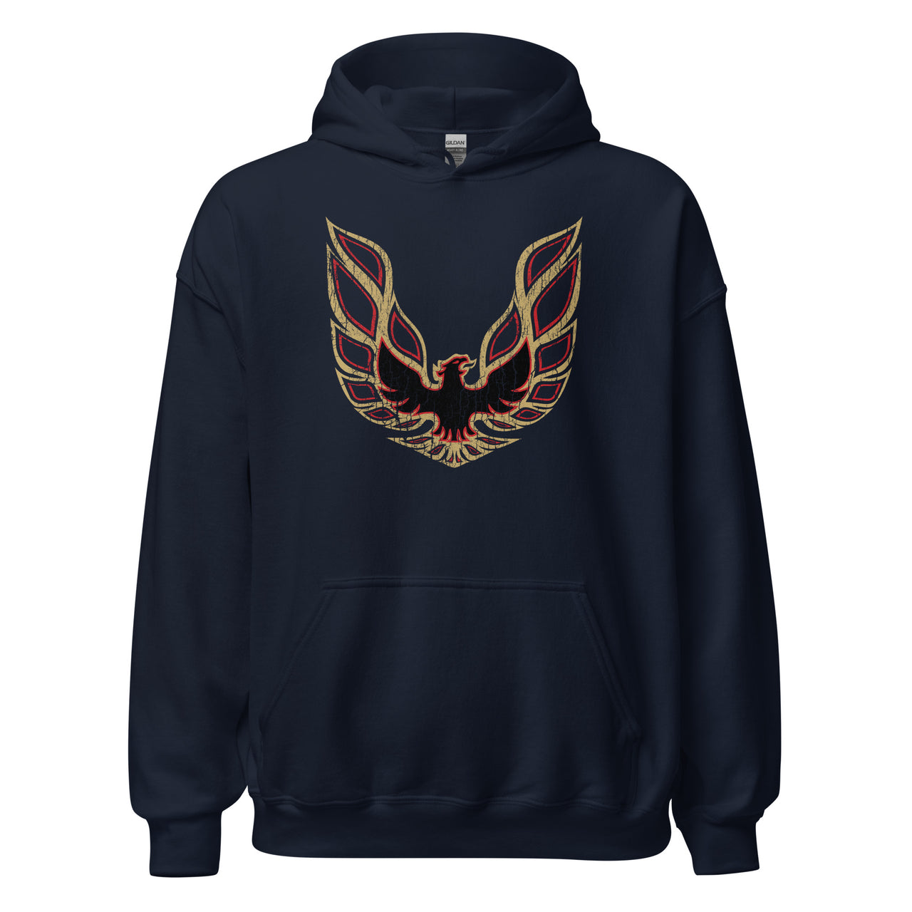 Traditional Trans Am Firebird Logo Hoodie in navy
