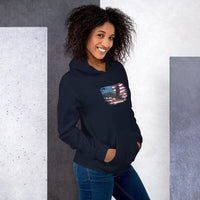 Thumbnail for American Flag Bald Eagle Unisex Hoodie