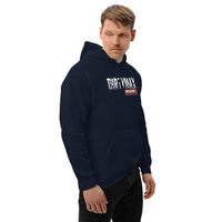 Thumbnail for Dirtymax 6.6 Duramax Hoodie modeled in navy