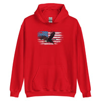 Thumbnail for American Flag Bald Eagle Unisex Hoodie