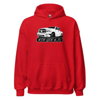 Thumbnail for 4th Gen 6.7 Truck Hoodie Sweatshirt in red