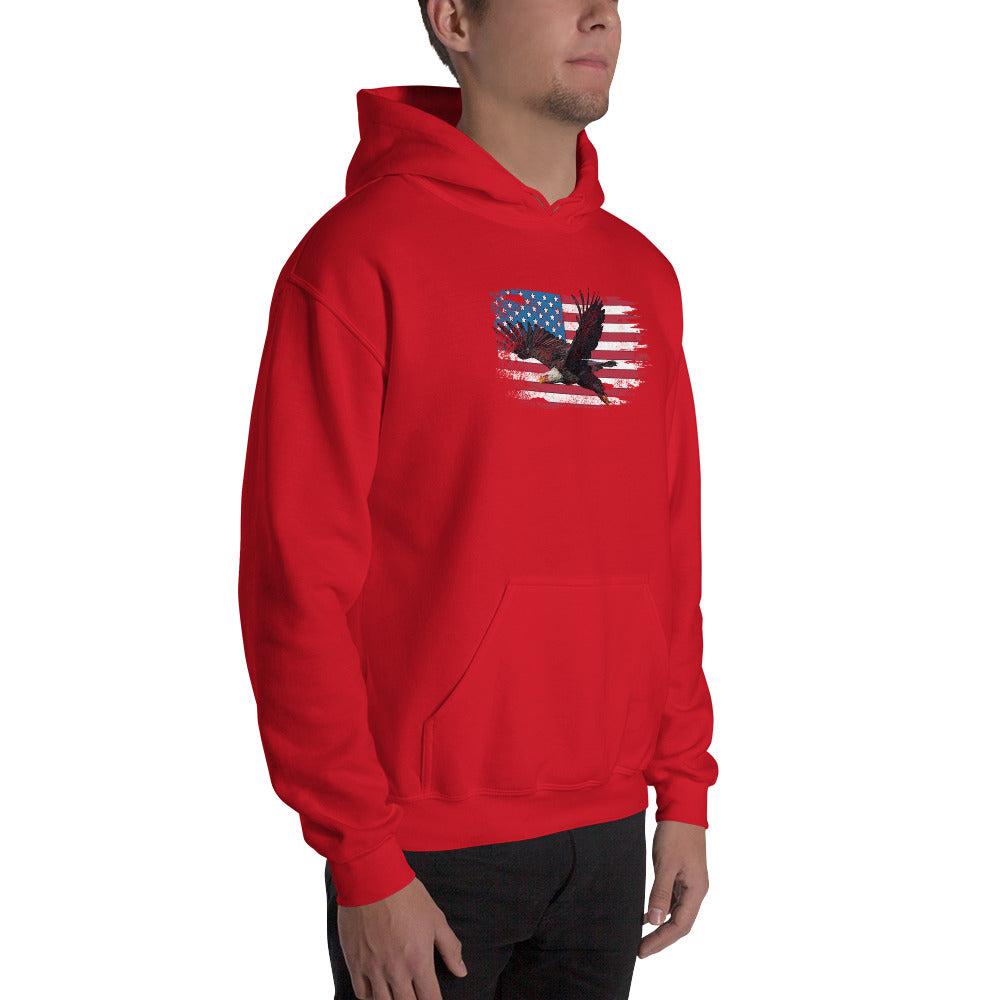 American Flag Bald Eagle Unisex Hoodie