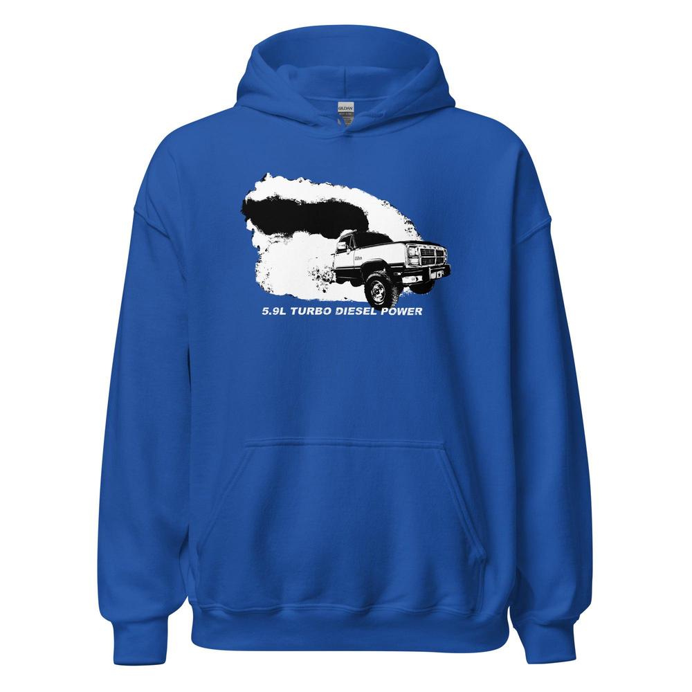 1st Gen Truck Hoodie Diesel Burnout Rolling Coal Sweatshirt