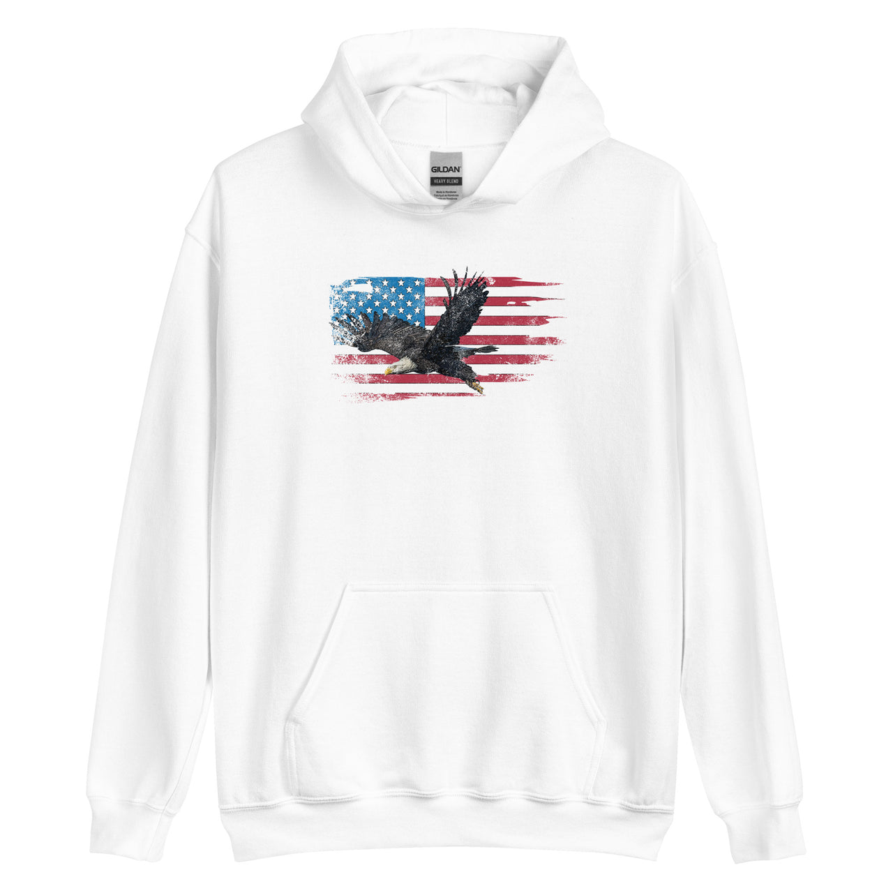 American Flag Bald Eagle Unisex Hoodie