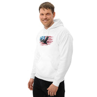 Thumbnail for American Flag Bald Eagle Unisex Hoodie