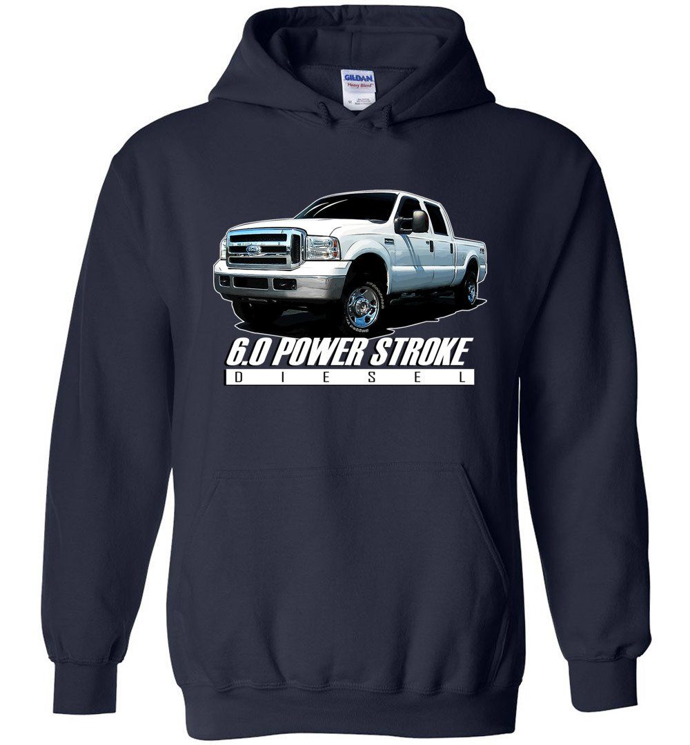 6.0 Power Stroke Hoodie | Powerstroke Shirt | Aggressive Thread Diesel Truck Apparel