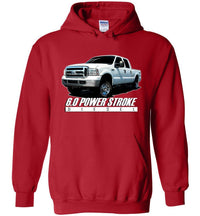 Thumbnail for 6.0 Power Stroke Hoodie | Powerstroke Shirt | Aggressive Thread Diesel Truck Apparel
