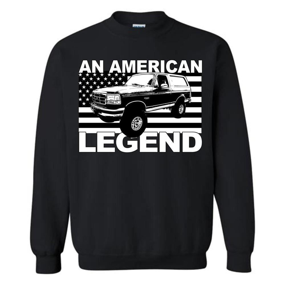1988-1997 Ford Bronco Hoodie Sweatshirt from Aggressive Thread
