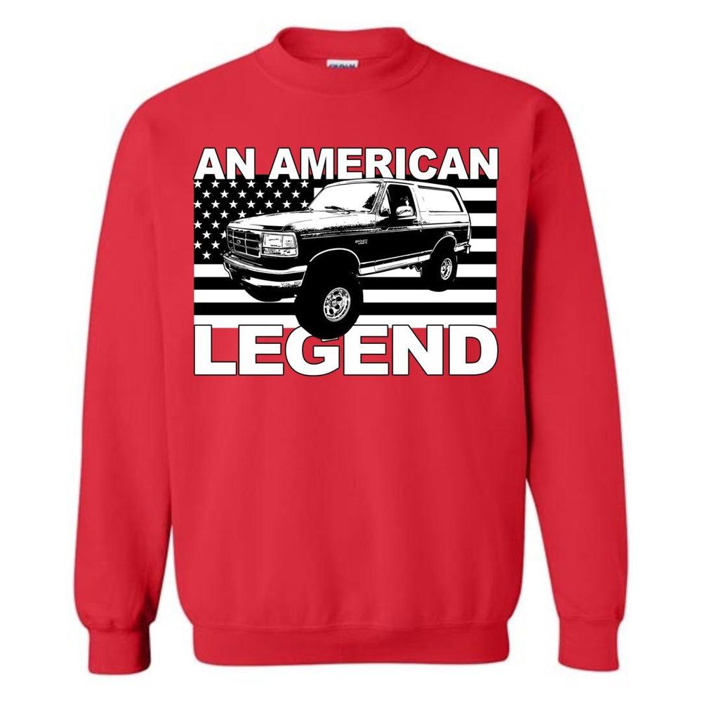 1988-1997 Ford Bronco Hoodie Sweatshirt from Aggressive Thread